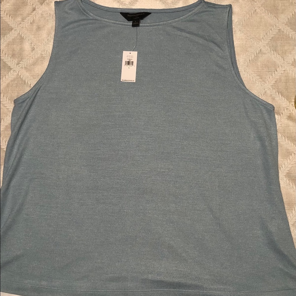 Banana Republic LuxeSpun tank size L light blue